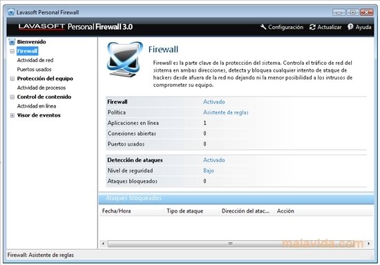 Lavasoft Personal Firewall 3.0