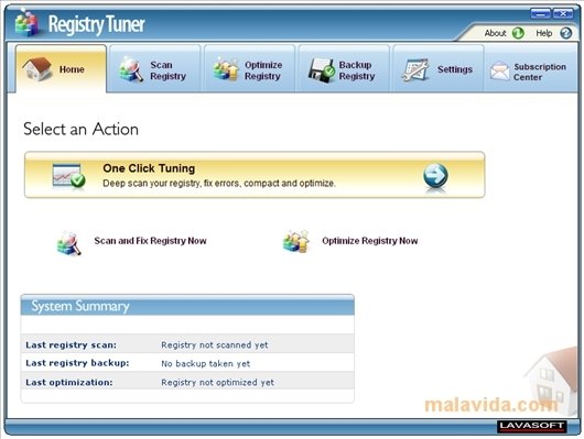 Lavasoft Registry Tuner 2011