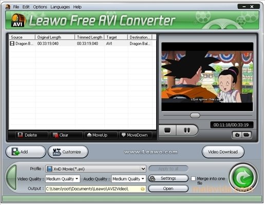 Leawo AVI Converter Free 4.1.0.1