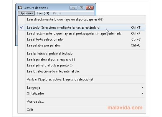 Lectura de textos  2.88 Espa�ol
