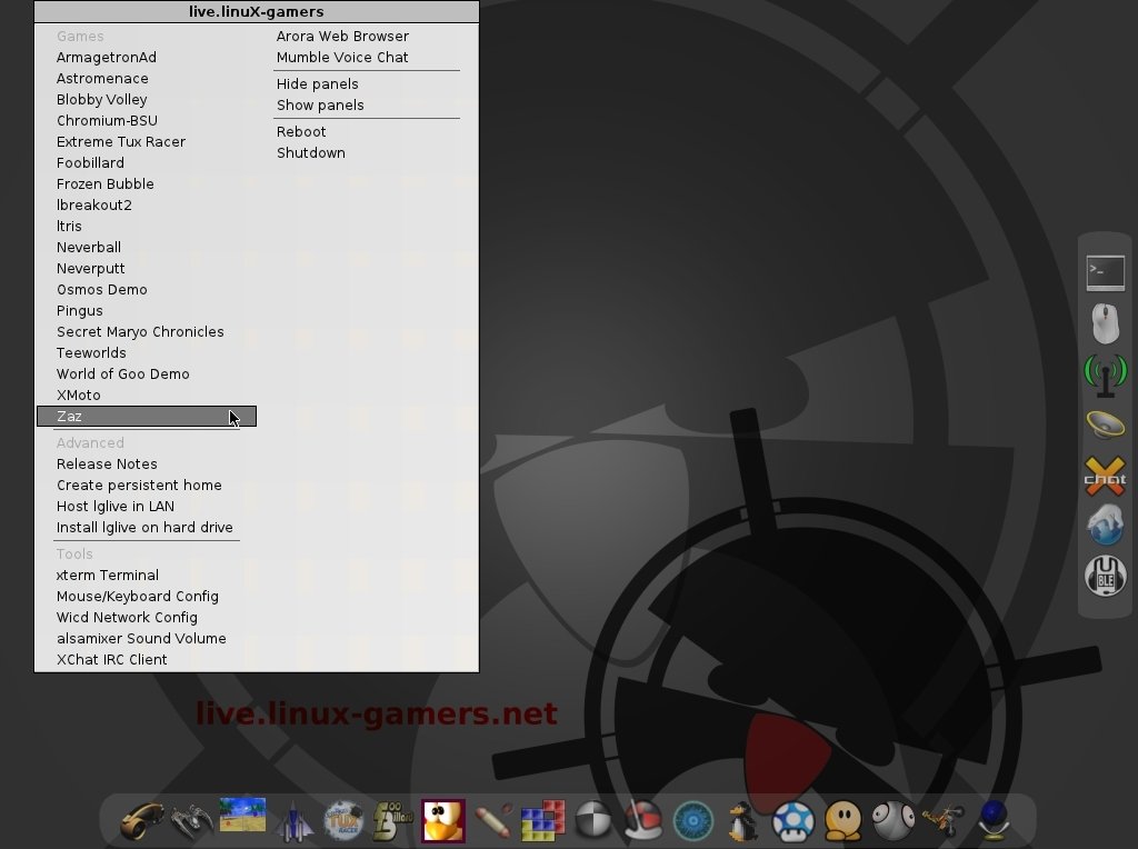 Linux Gamers Live DVD 0.9.3 Beta Engels