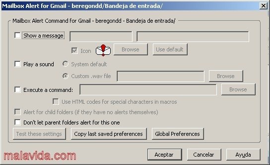 Mailbox Alert 0.13.1 Ingl�s