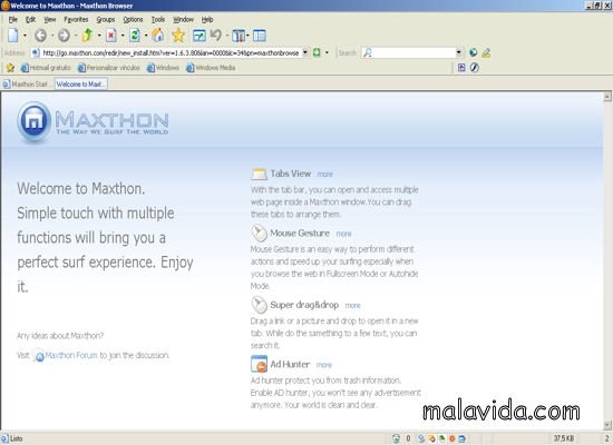 Maxthon Classic 1.6.4.20 Ingl�s