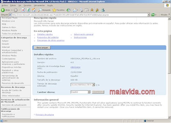 MDAC Security Hotfix Q329414  Ingl�s