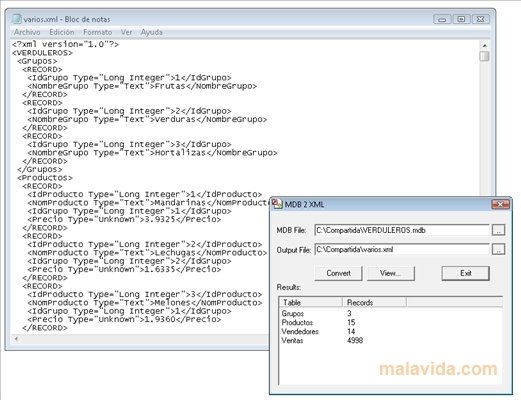 MDB 2 XML  1.0 Build 002