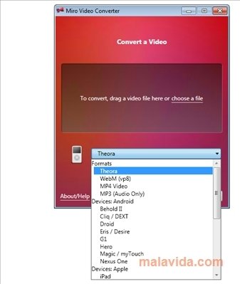 Miro Video Converter 2.5