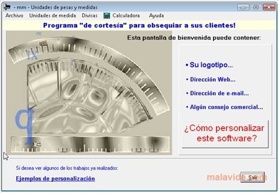 mm Conversor de Unidades  2.8 Espa�ol