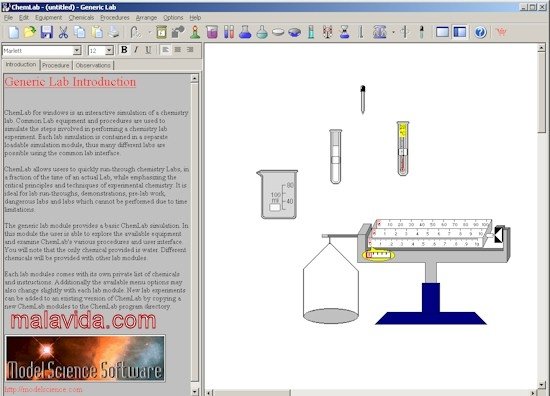 Model ChemLab 2.5 Engelska