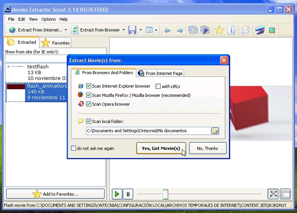 Movies Extractor Scout  3.14