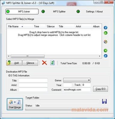 MP3 Splitter and Joiner 3.41