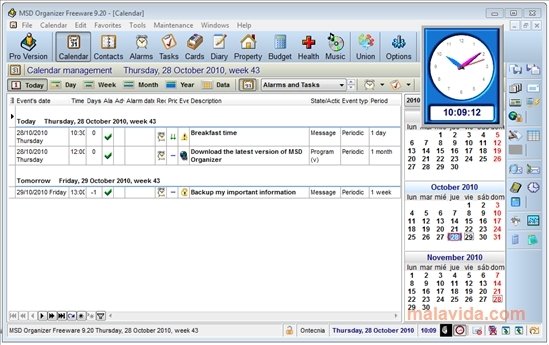 MSD Organizer  9.10 Free Ingl�s