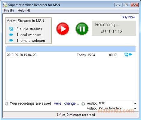 Download MSN/Live Messenger Webcam Recorder free