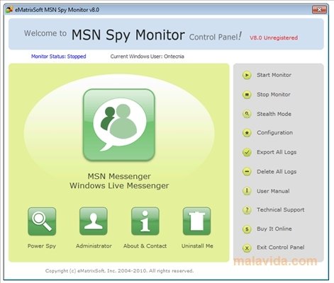 telecharger msn 2010. Télécharger MSN Spy Monitor