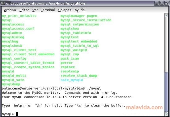 MySQL 4.1.22 Client Angielski
