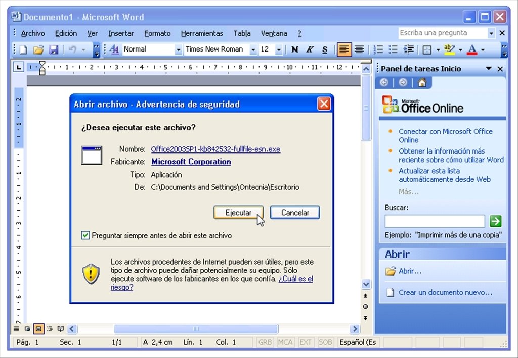 Microsoft Office 2003 - Free download and software reviews