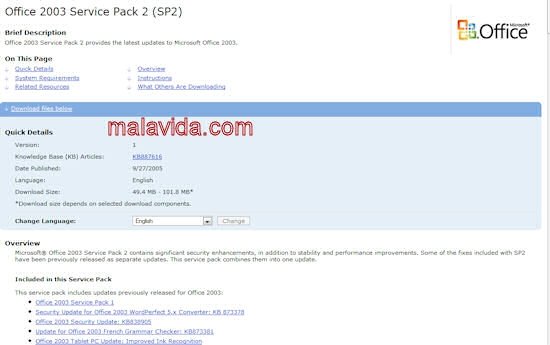 Office 2003 Service Pack 2 (SP2) Polski