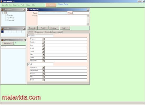 Open Contacts Portable 5.3.1 Inglese