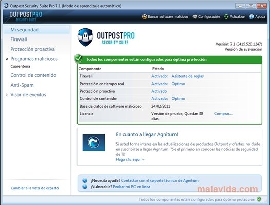 Outpost Security Suite  Pro 2009 6.7.1