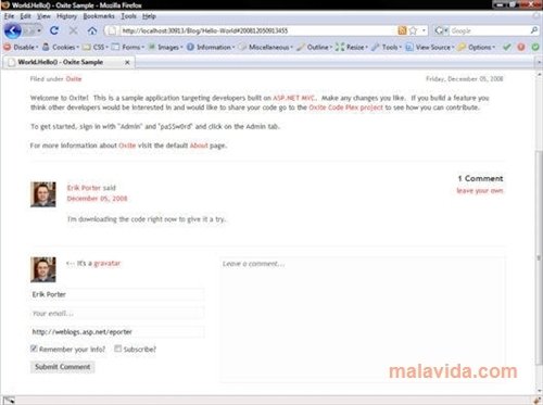 Oxite 2009.2.15 Alpha