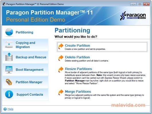 Paragon Partition Manager 10.0 Personal Deutsch