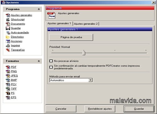 PDFCreator Espa�ol  Fichero de lenguaje Espa�ol