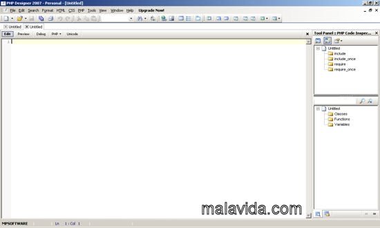 PHP Designer 2007 Personal 5.0.2