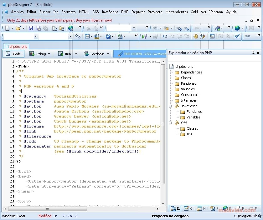 phpDesigner 7 Polski