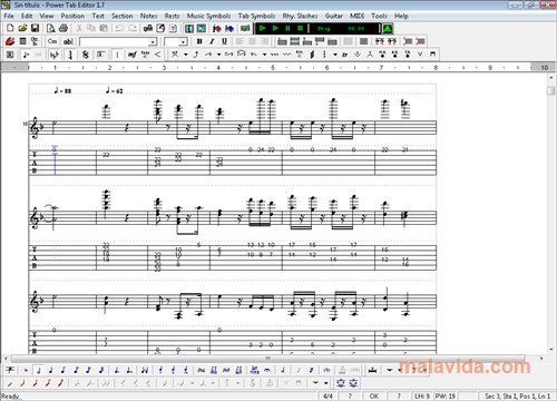 Imagens Power Tab Editor.