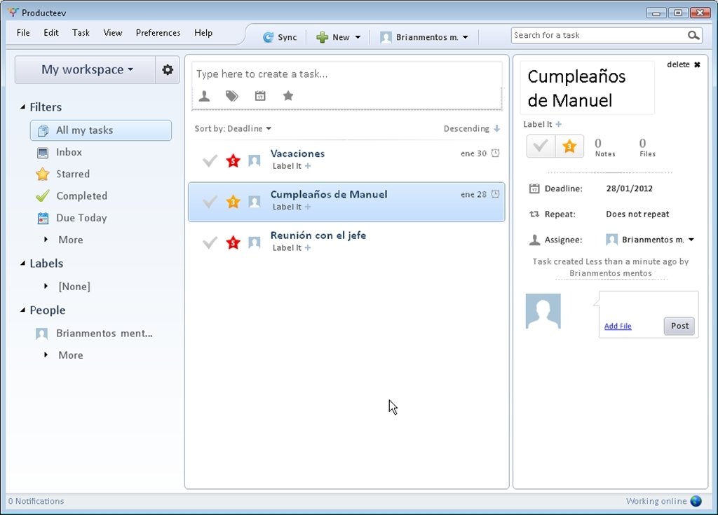 Producteev 1.0.0.2