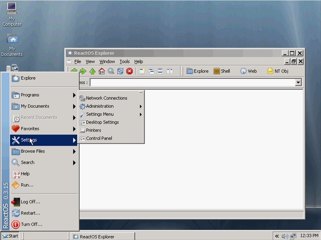 ReactOS 0.3.15 alpha