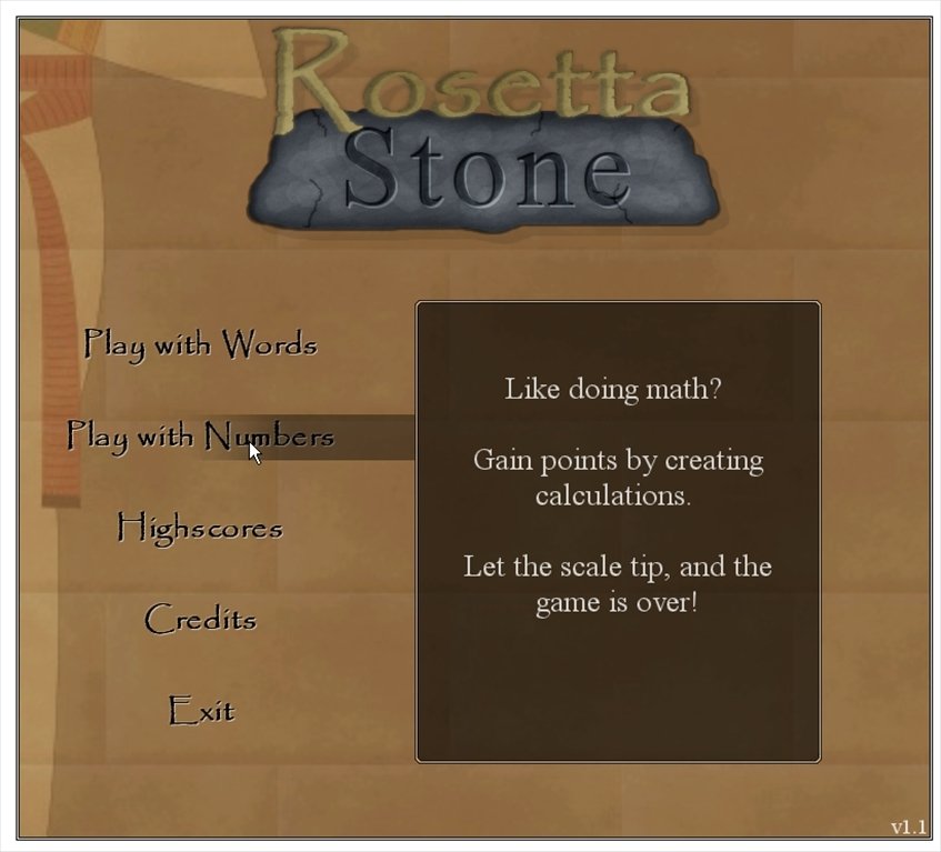 Rosetta Stone 1.1