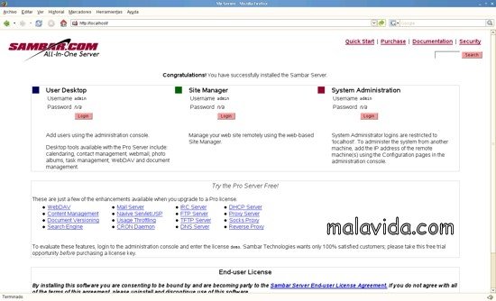 Sambar Server 7.0 Engels