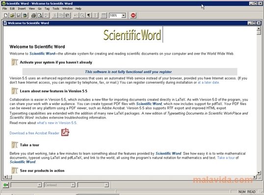 Scientific Word 5.50.2960