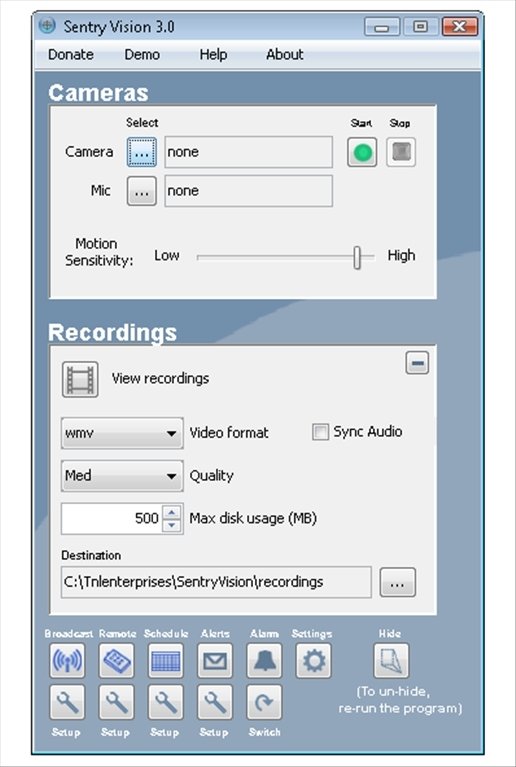 Sentry Vision Security 3.1