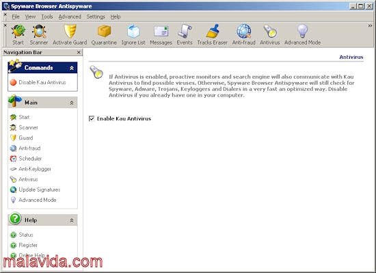 Spyware-Browser AntiSpyware 7.1 Angielski
