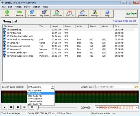 convert cda to mp3 windows media player