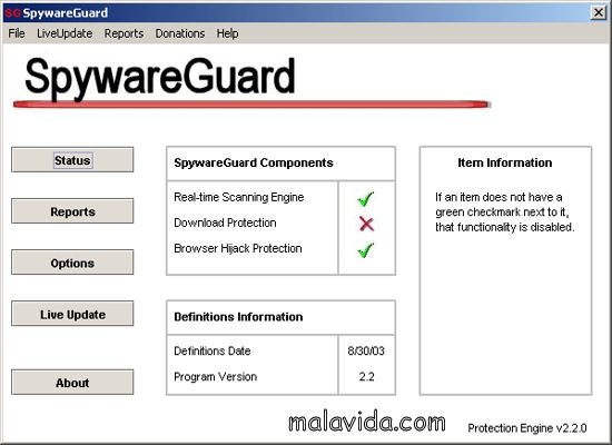 SpywareGuard 2.2 Engels