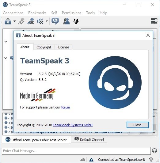 TeamSpeak Client  2.0.32.60 Ingl�s