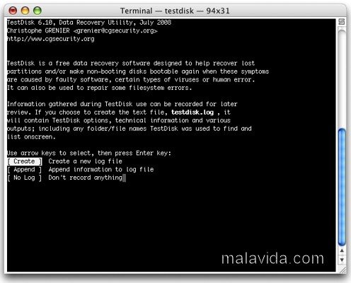 TestDisk 6.10 Inglese