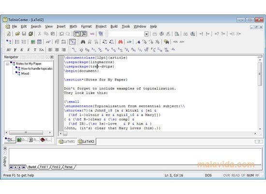 TeXnicCenter 1.0 RC1