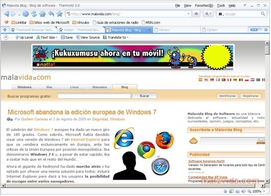 TheWorld Browser 3.0.4.9 Englisch