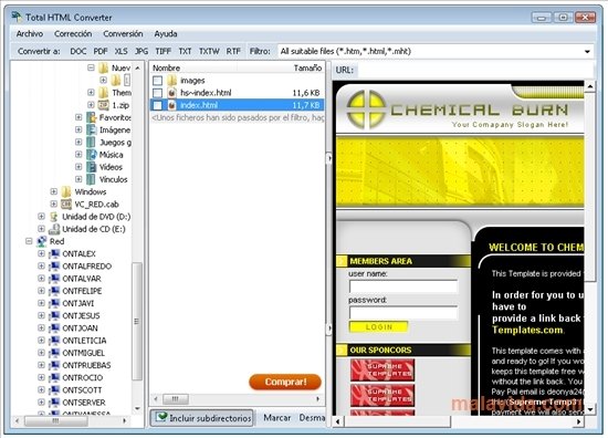 Total HTML Converter  1.5 Espa�ol