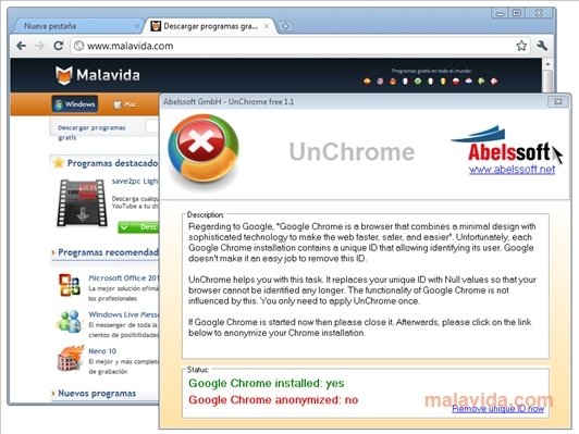 UnChrome 1.1