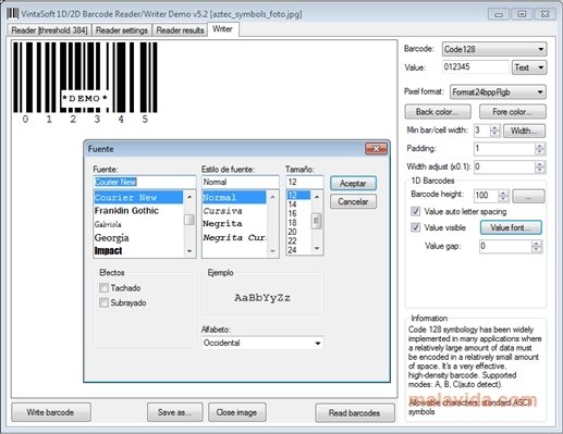 VintaSoftBarcode .NET Library 4.0 Anglais