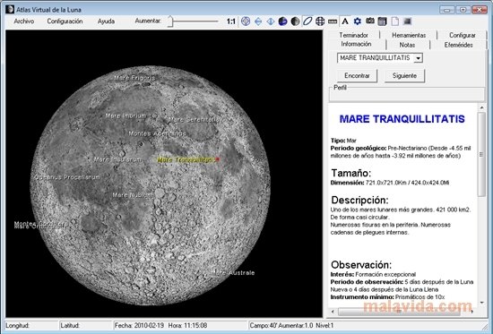 Virtual Moon Atlas  Pro 4.0b