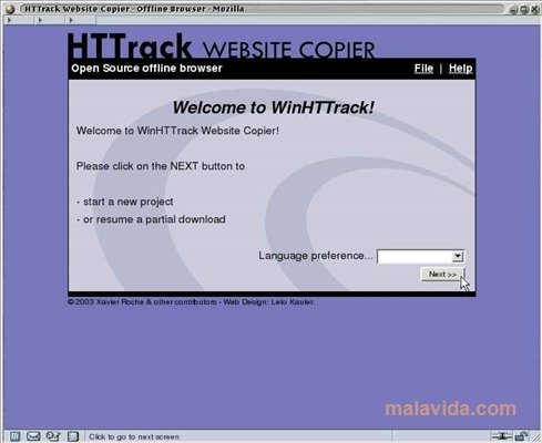 WebHTTrack  Website Copier 3.43-7