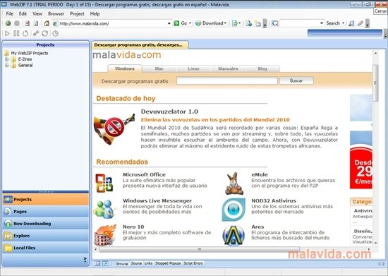 WebZIP 7.1 Inglese