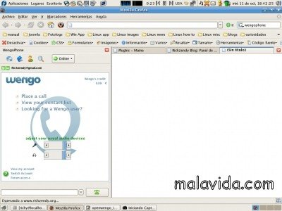 WengoPhone Firefox Extension 0.68 Alpha Espa�ol