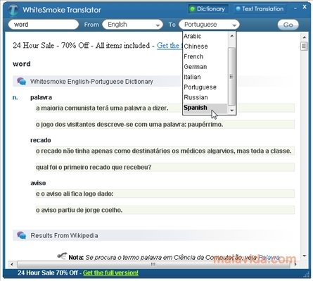 WhiteSmoke Translator 16.0.0.328