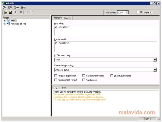 WildEdit  1.1 Ingl�s